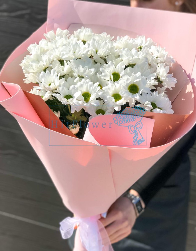 Букет цветов Нежность утра Букет цветов из: Хризантемы